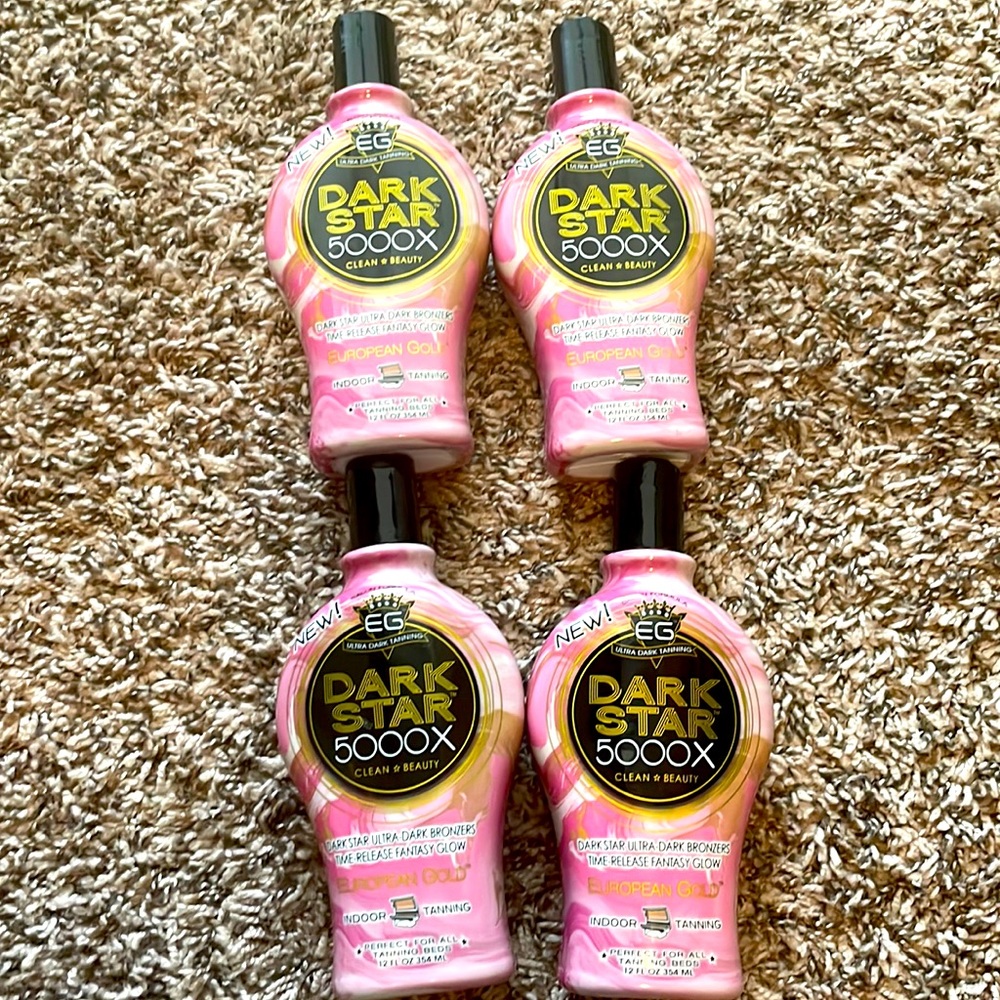4 Dark Star Ultra  Bronzer Tanning Lotion 12oz European Gold